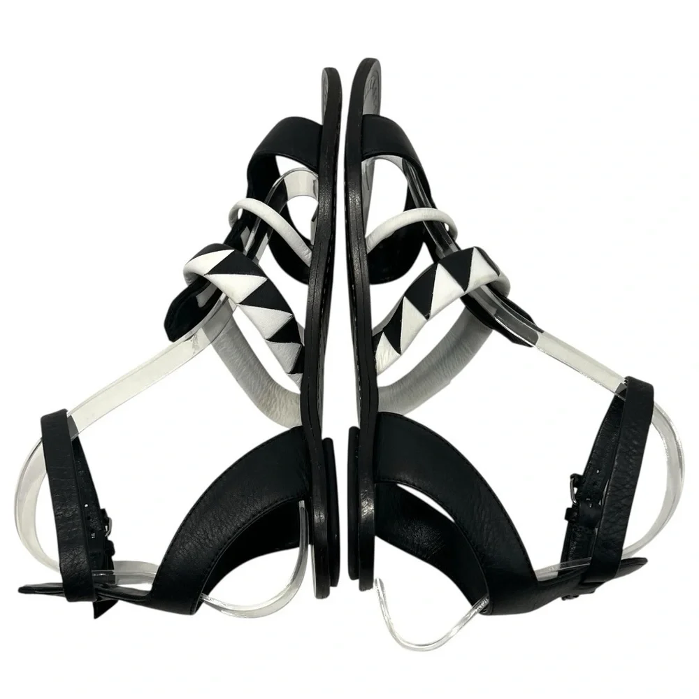 Proenza Schouler Leather Two Tone Gladiator Ankle Strap Sandals Women’s 38 - Picture 10 of 15